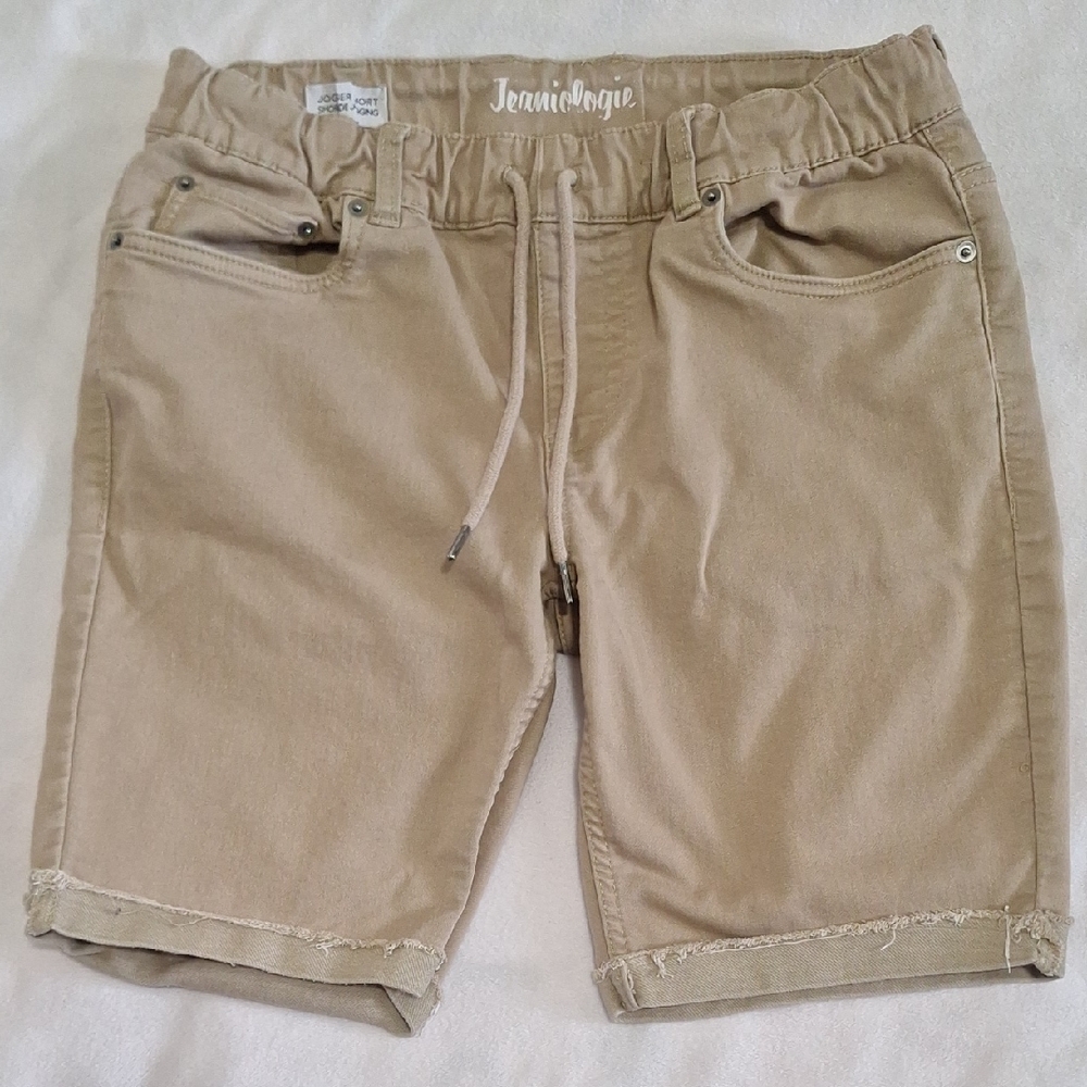 Men's Beige Jean Shorts